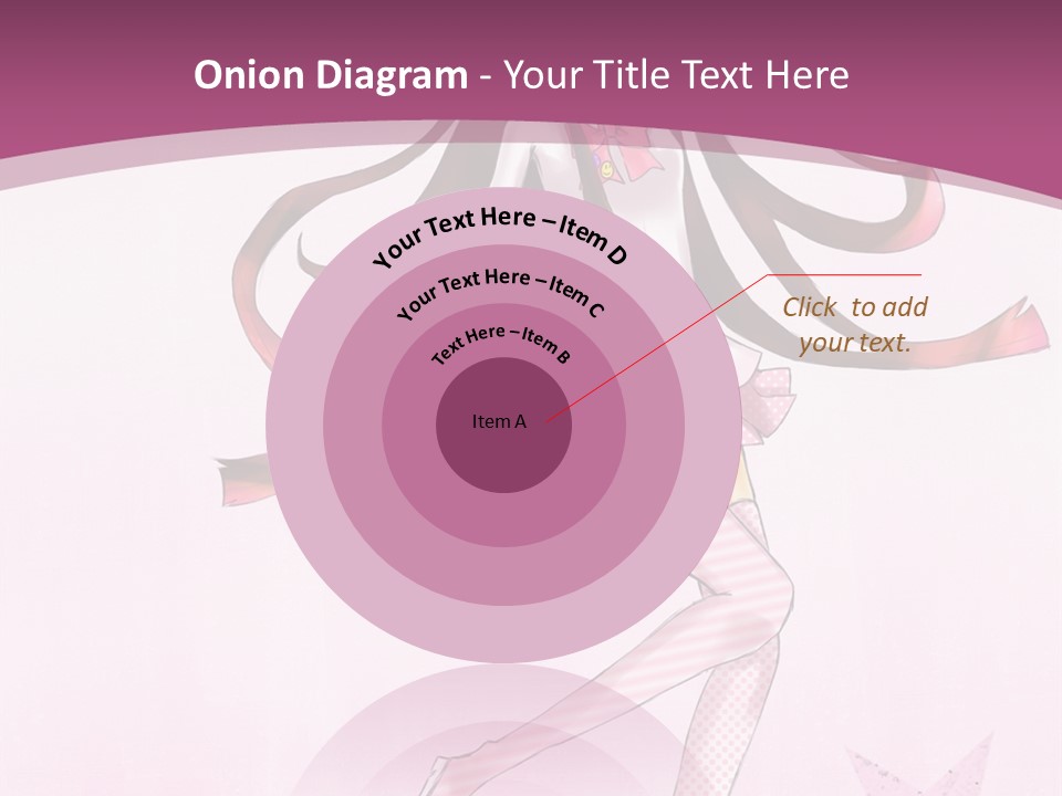 A Girl With Long Hair Is Dancing In A Pink Dress PowerPoint Template