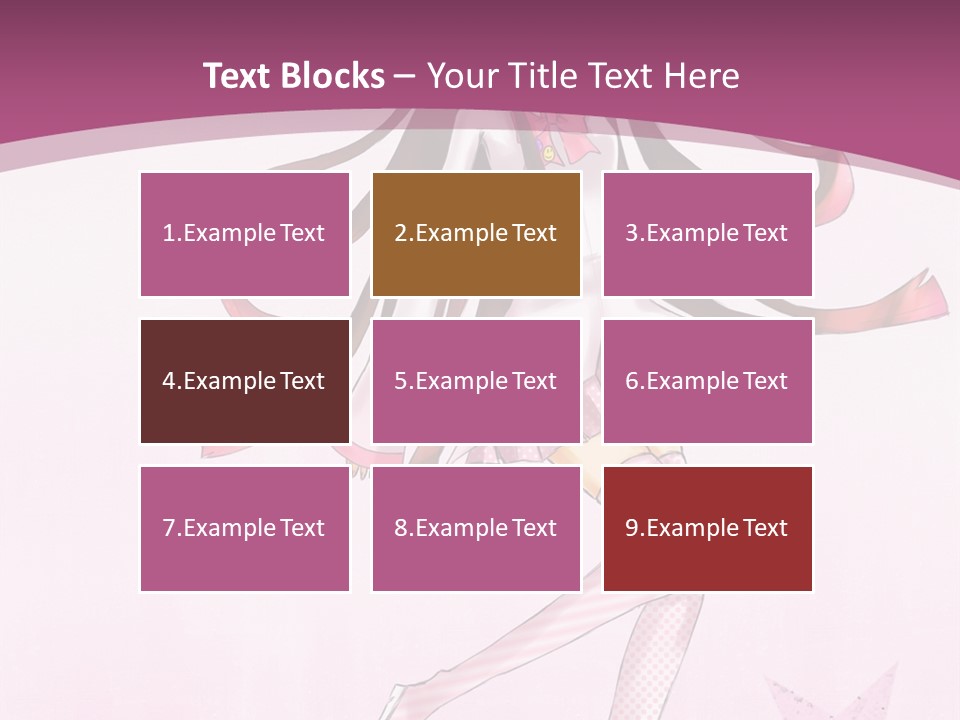 A Girl With Long Hair Is Dancing In A Pink Dress PowerPoint Template