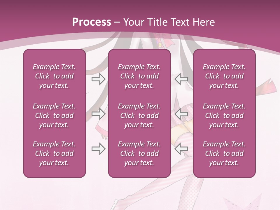 A Girl With Long Hair Is Dancing In A Pink Dress PowerPoint Template