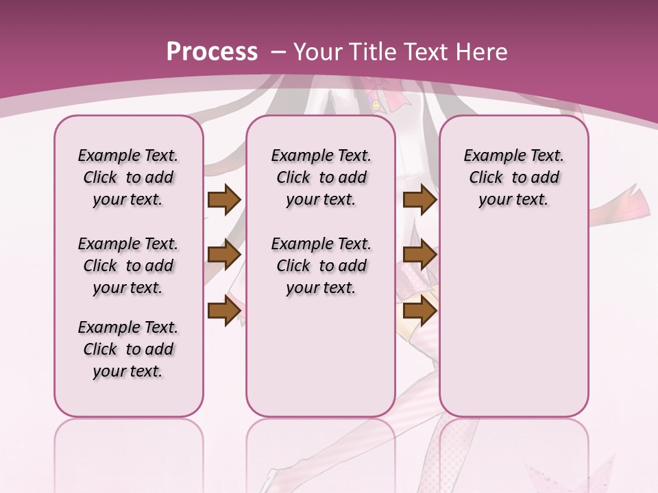 A Girl With Long Hair Is Dancing In A Pink Dress PowerPoint Template