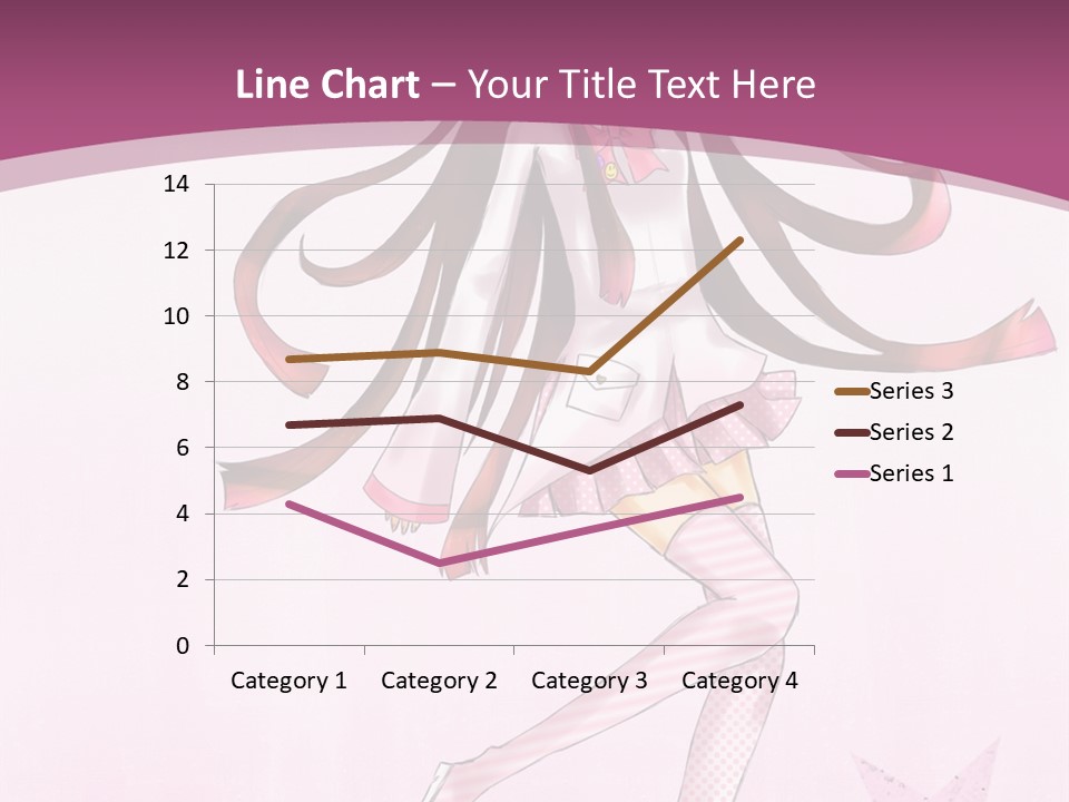 A Girl With Long Hair Is Dancing In A Pink Dress PowerPoint Template