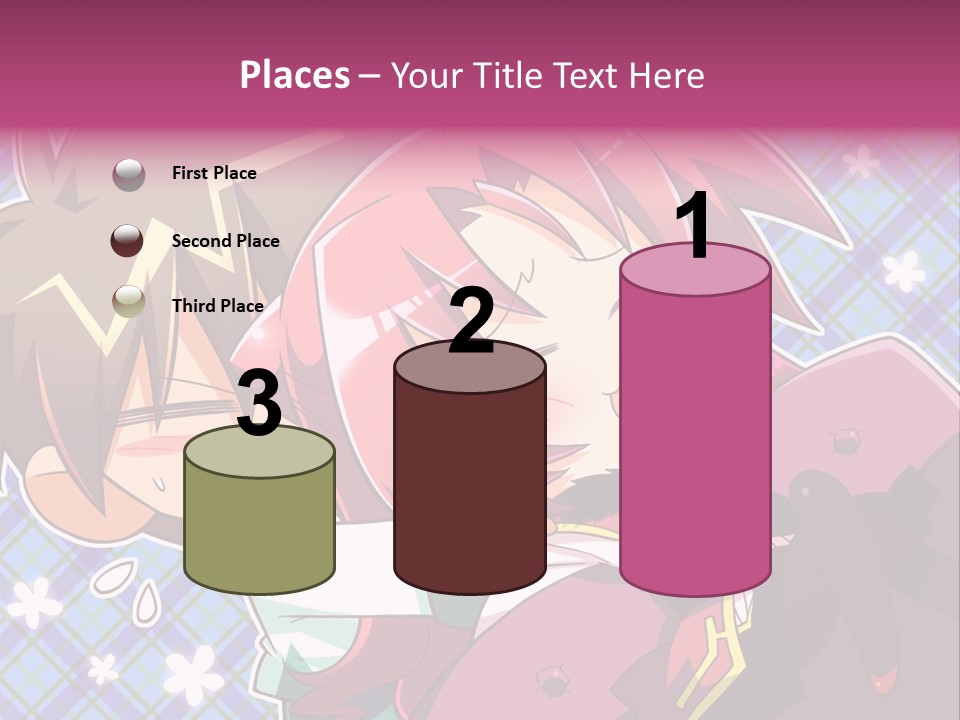 A Couple Of Anime Characters Hugging Each Other PowerPoint Template