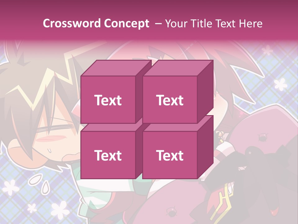 A Couple Of Anime Characters Hugging Each Other PowerPoint Template