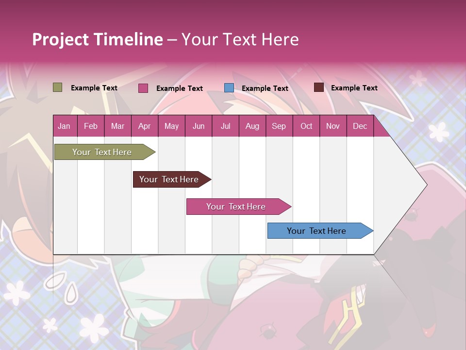 A Couple Of Anime Characters Hugging Each Other PowerPoint Template