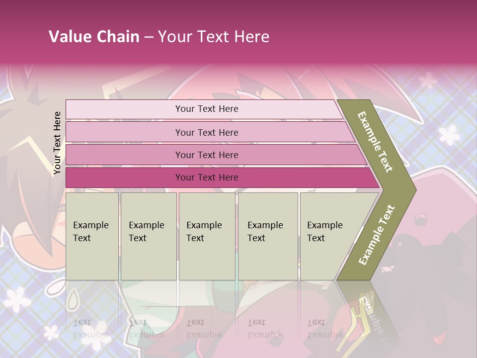A Couple Of Anime Characters Hugging Each Other PowerPoint Template