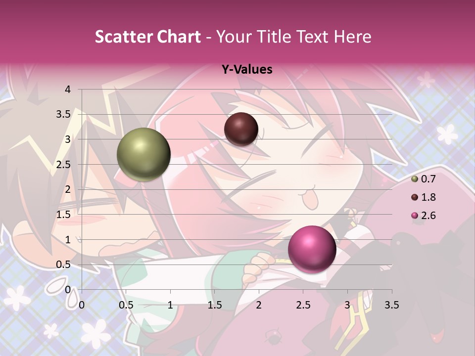 A Couple Of Anime Characters Hugging Each Other PowerPoint Template