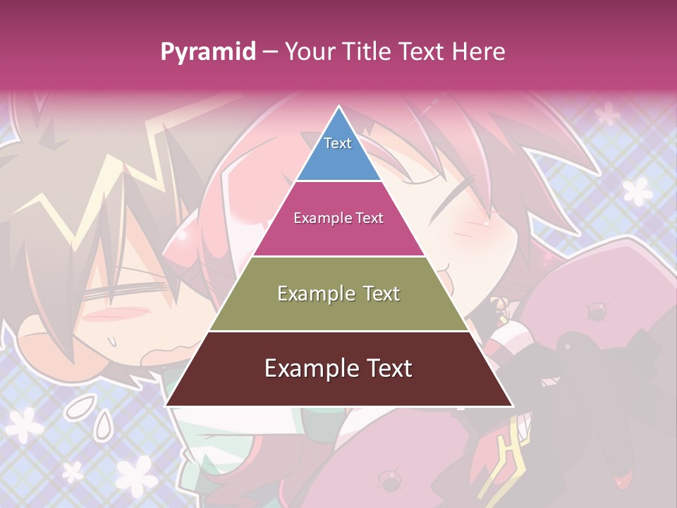 A Couple Of Anime Characters Hugging Each Other PowerPoint Template