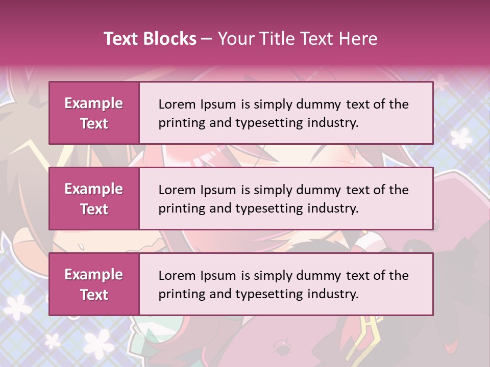 A Couple Of Anime Characters Hugging Each Other PowerPoint Template