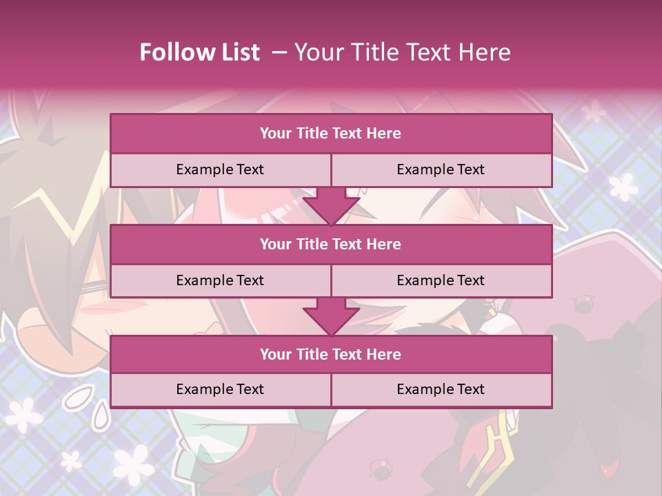 A Couple Of Anime Characters Hugging Each Other PowerPoint Template