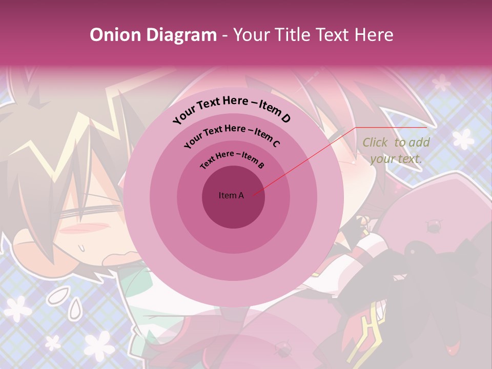 A Couple Of Anime Characters Hugging Each Other PowerPoint Template