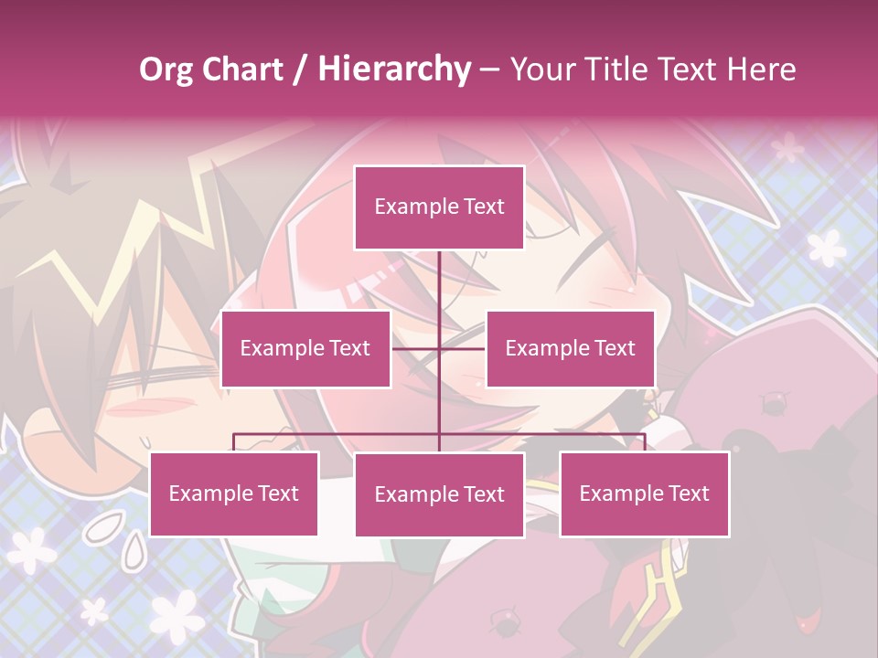A Couple Of Anime Characters Hugging Each Other PowerPoint Template