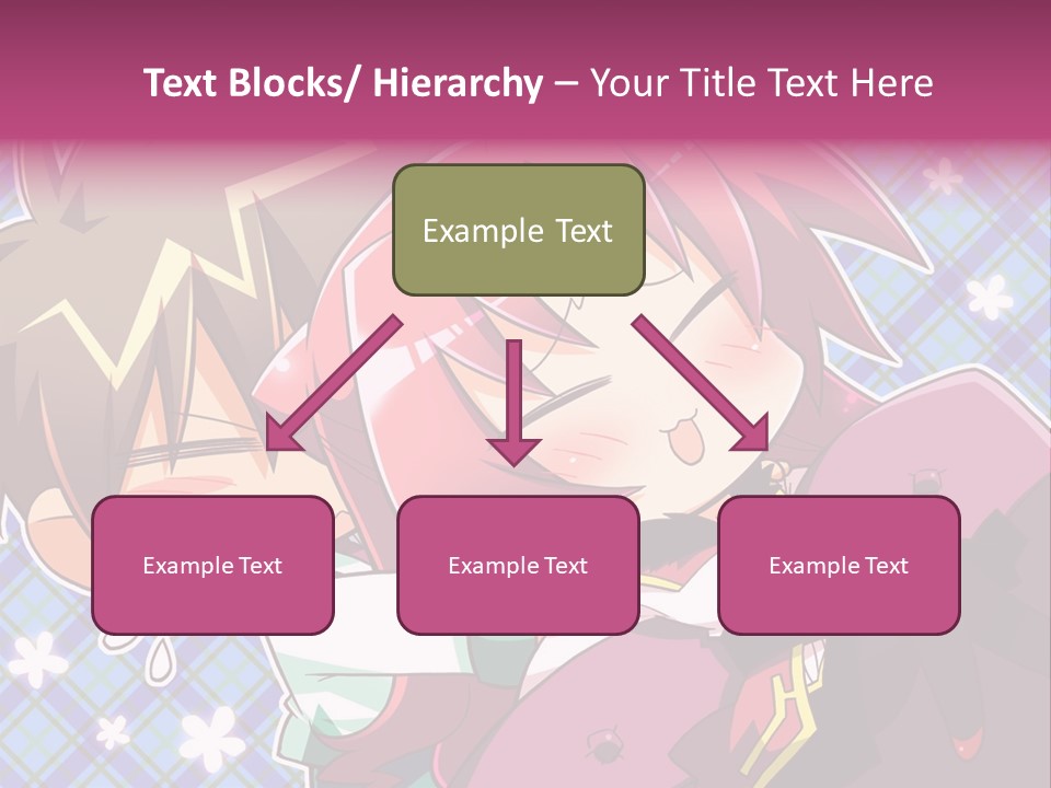 A Couple Of Anime Characters Hugging Each Other PowerPoint Template