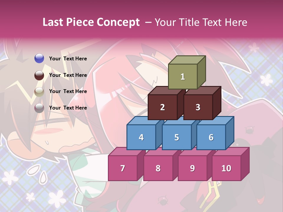 A Couple Of Anime Characters Hugging Each Other PowerPoint Template