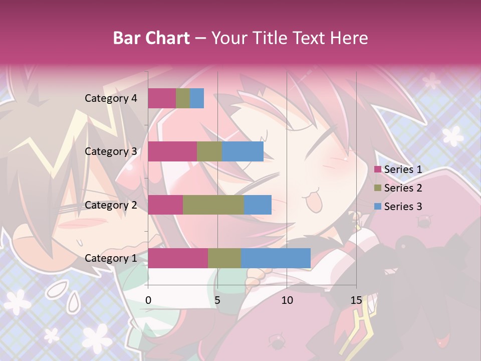 A Couple Of Anime Characters Hugging Each Other PowerPoint Template