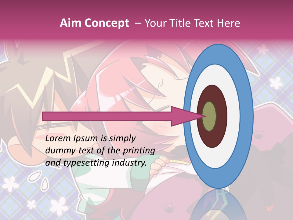 A Couple Of Anime Characters Hugging Each Other PowerPoint Template