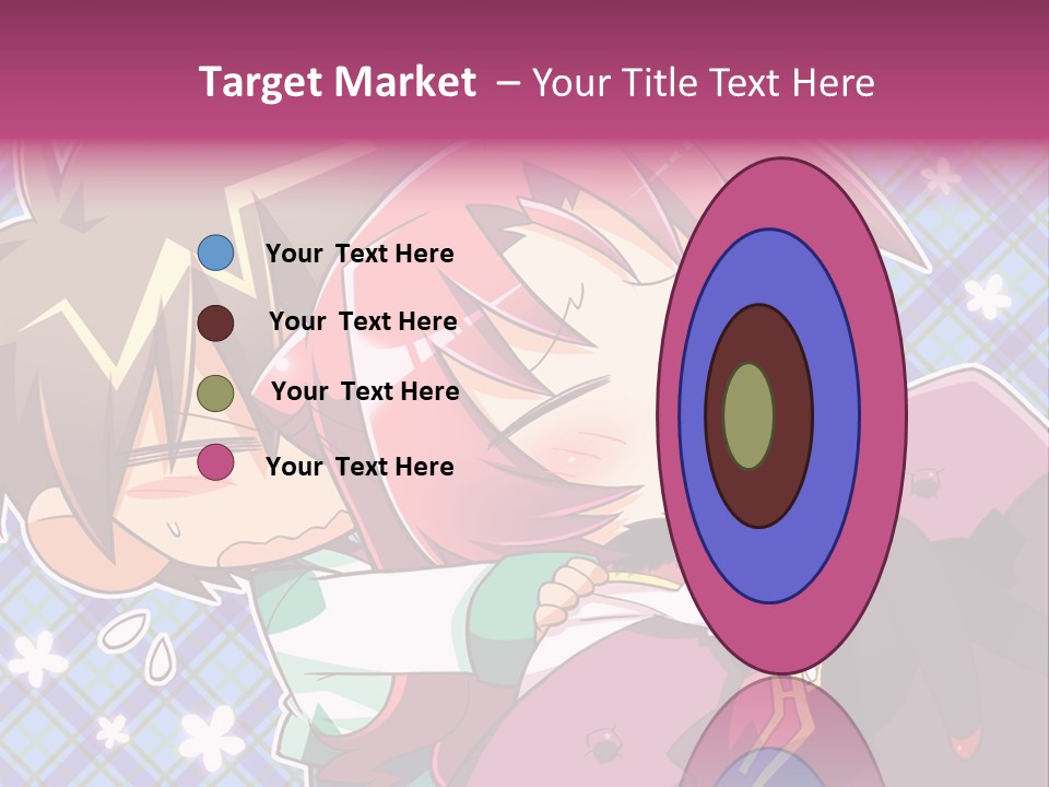 A Couple Of Anime Characters Hugging Each Other PowerPoint Template