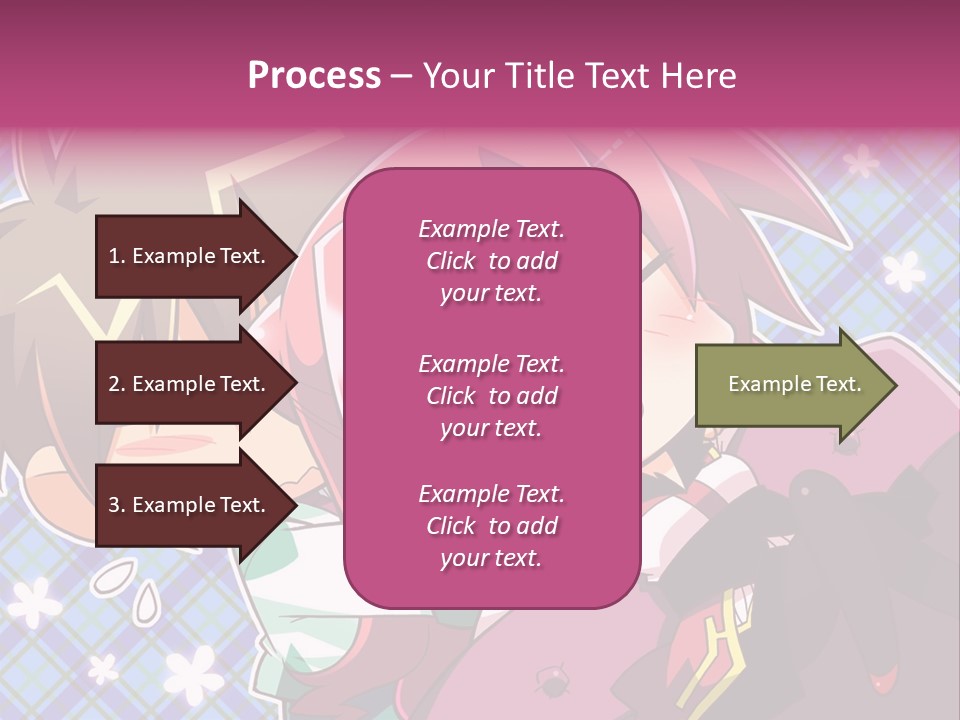A Couple Of Anime Characters Hugging Each Other PowerPoint Template