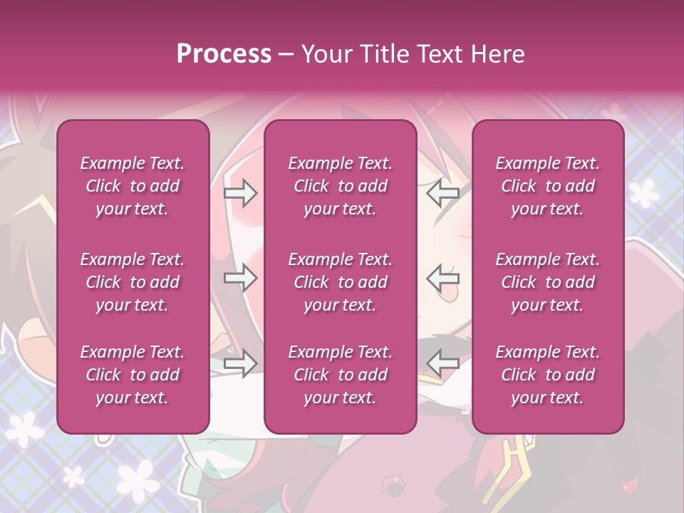 A Couple Of Anime Characters Hugging Each Other PowerPoint Template