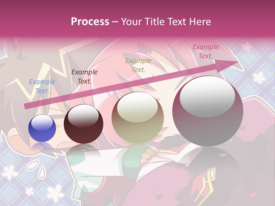 A Couple Of Anime Characters Hugging Each Other PowerPoint Template