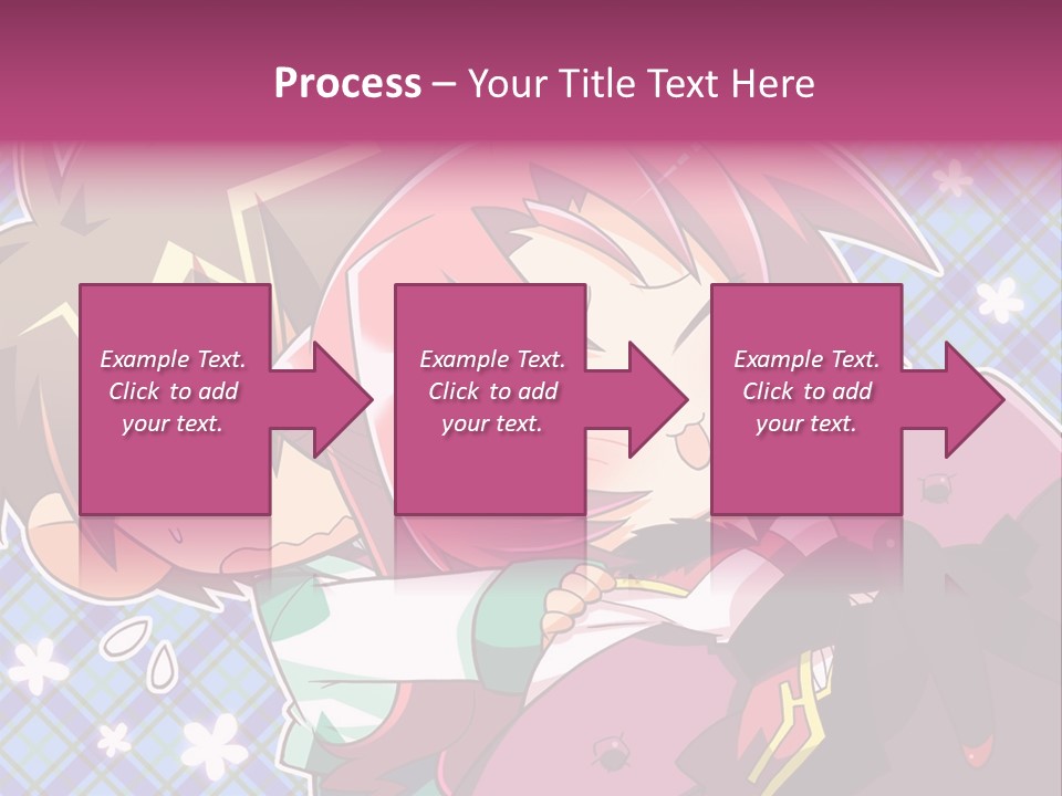 A Couple Of Anime Characters Hugging Each Other PowerPoint Template