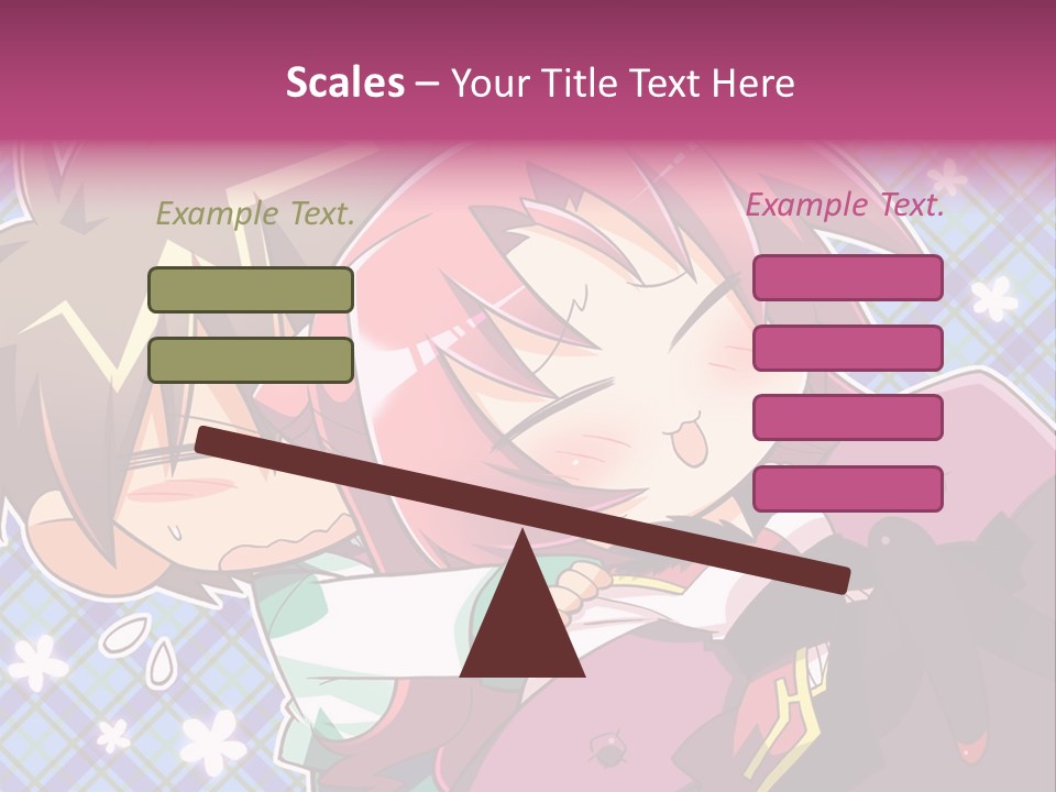 A Couple Of Anime Characters Hugging Each Other PowerPoint Template