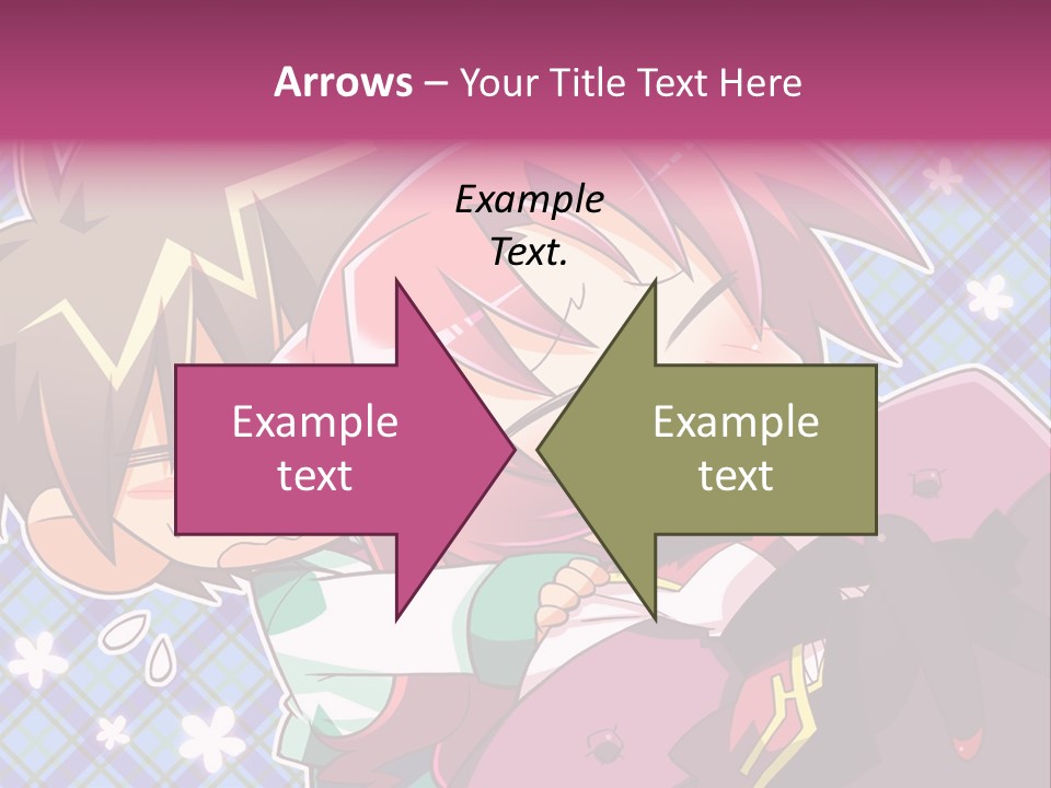A Couple Of Anime Characters Hugging Each Other PowerPoint Template