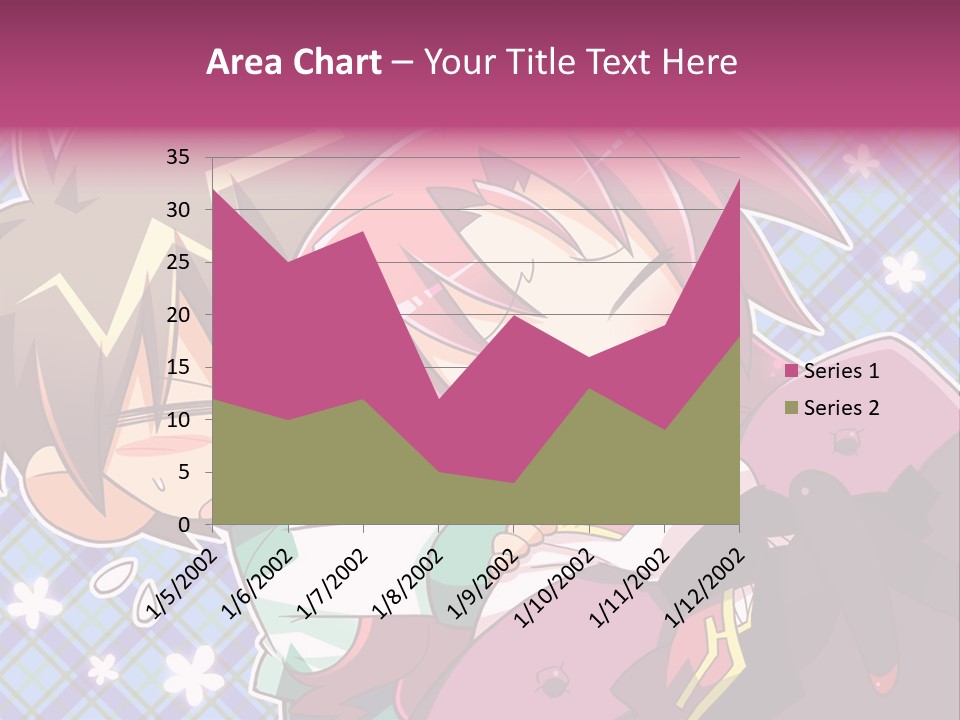 A Couple Of Anime Characters Hugging Each Other PowerPoint Template