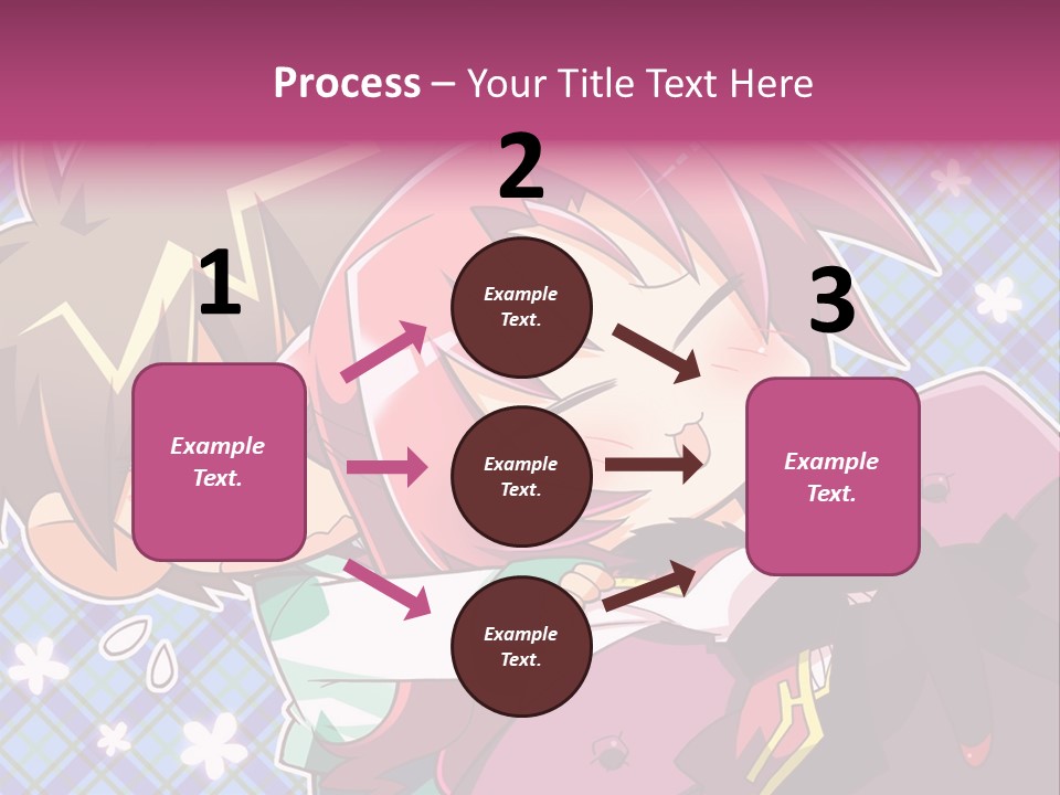 A Couple Of Anime Characters Hugging Each Other PowerPoint Template
