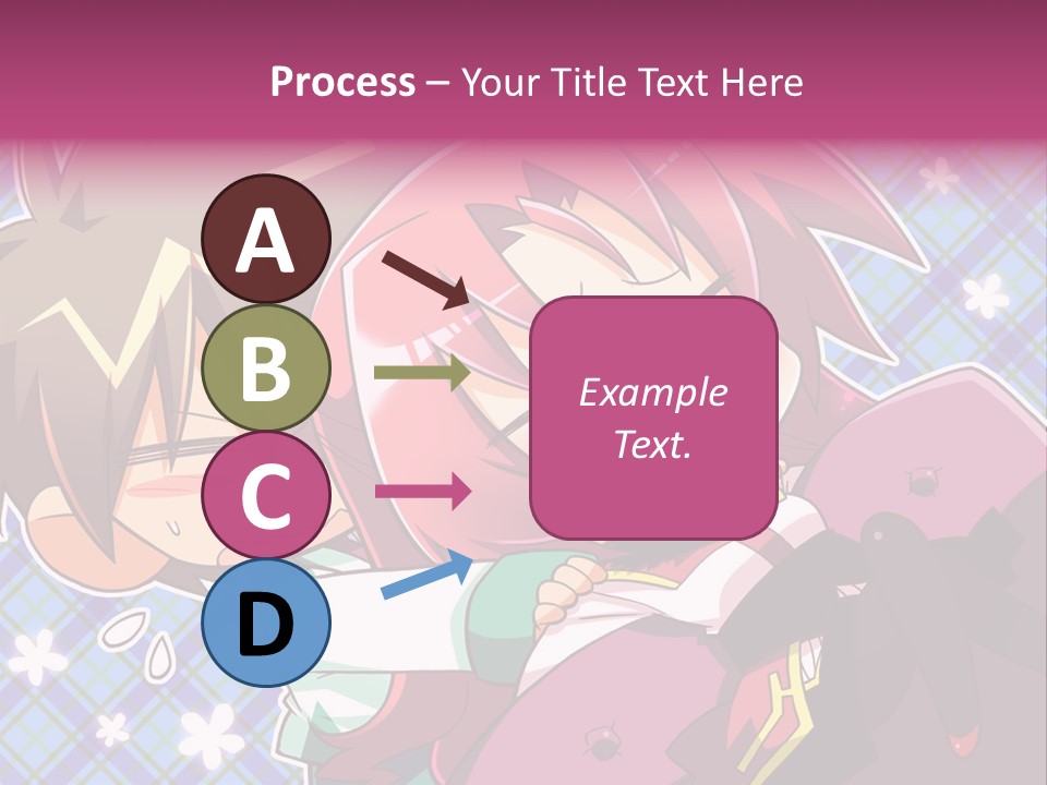 A Couple Of Anime Characters Hugging Each Other PowerPoint Template