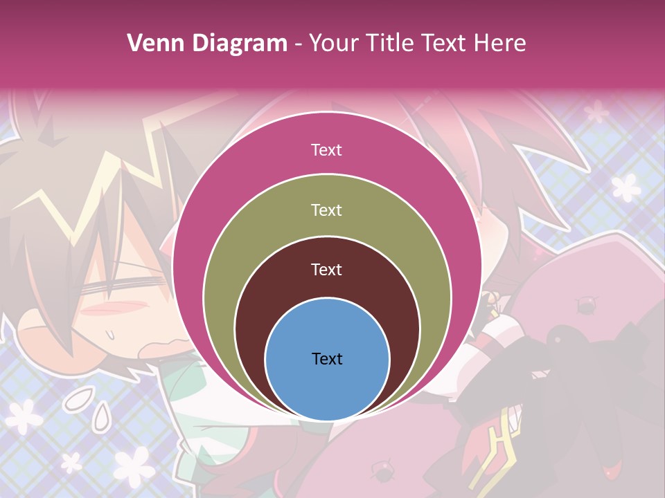 A Couple Of Anime Characters Hugging Each Other PowerPoint Template