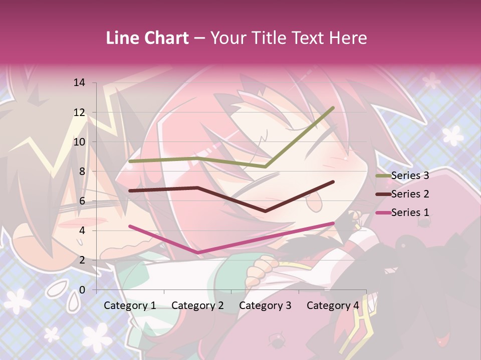 A Couple Of Anime Characters Hugging Each Other PowerPoint Template