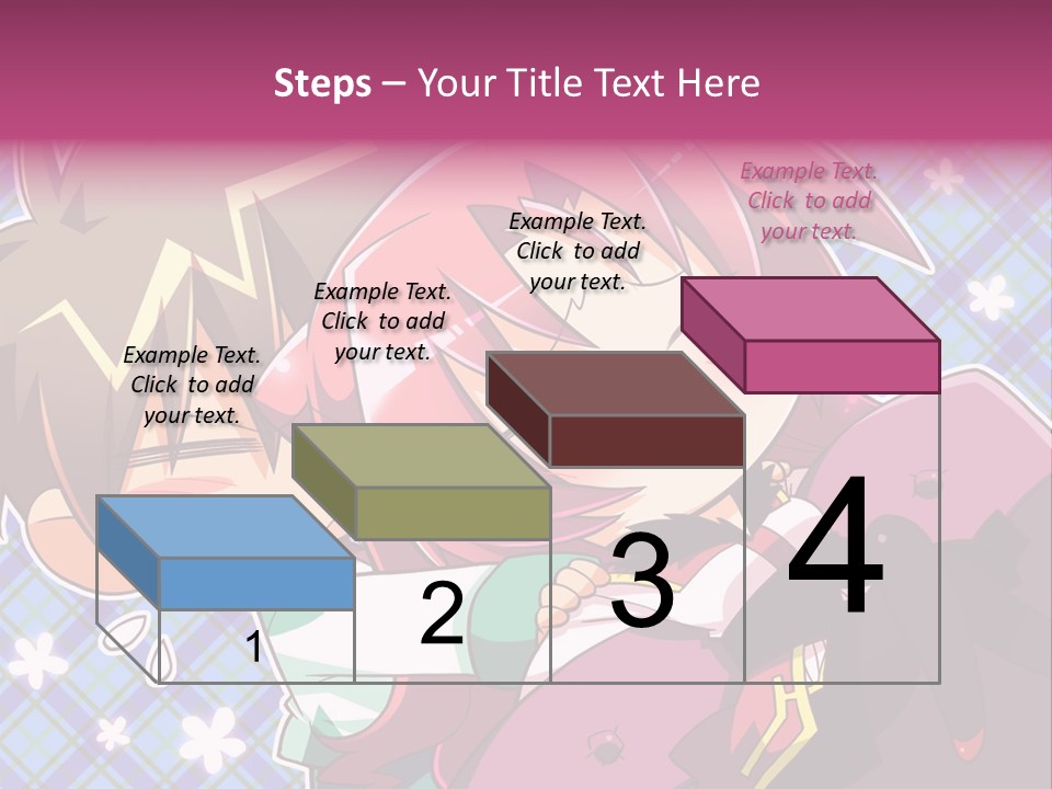 A Couple Of Anime Characters Hugging Each Other PowerPoint Template