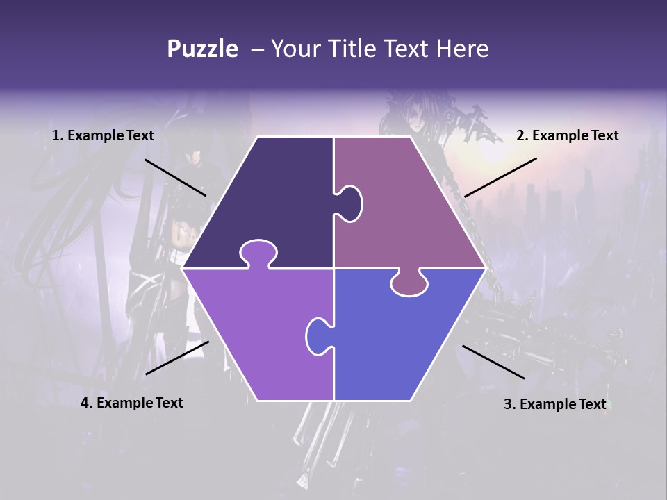 A Couple Of Anime Characters Standing Next To Each Other PowerPoint Template