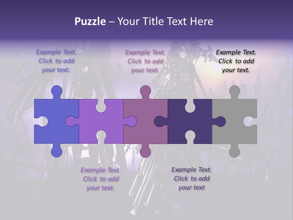 A Couple Of Anime Characters Standing Next To Each Other PowerPoint Template