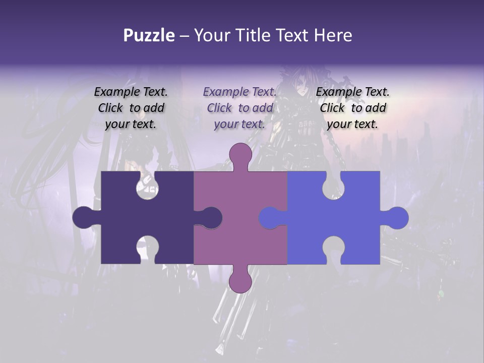 A Couple Of Anime Characters Standing Next To Each Other PowerPoint Template