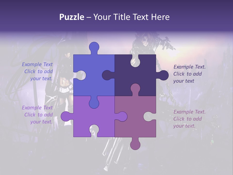 A Couple Of Anime Characters Standing Next To Each Other PowerPoint Template