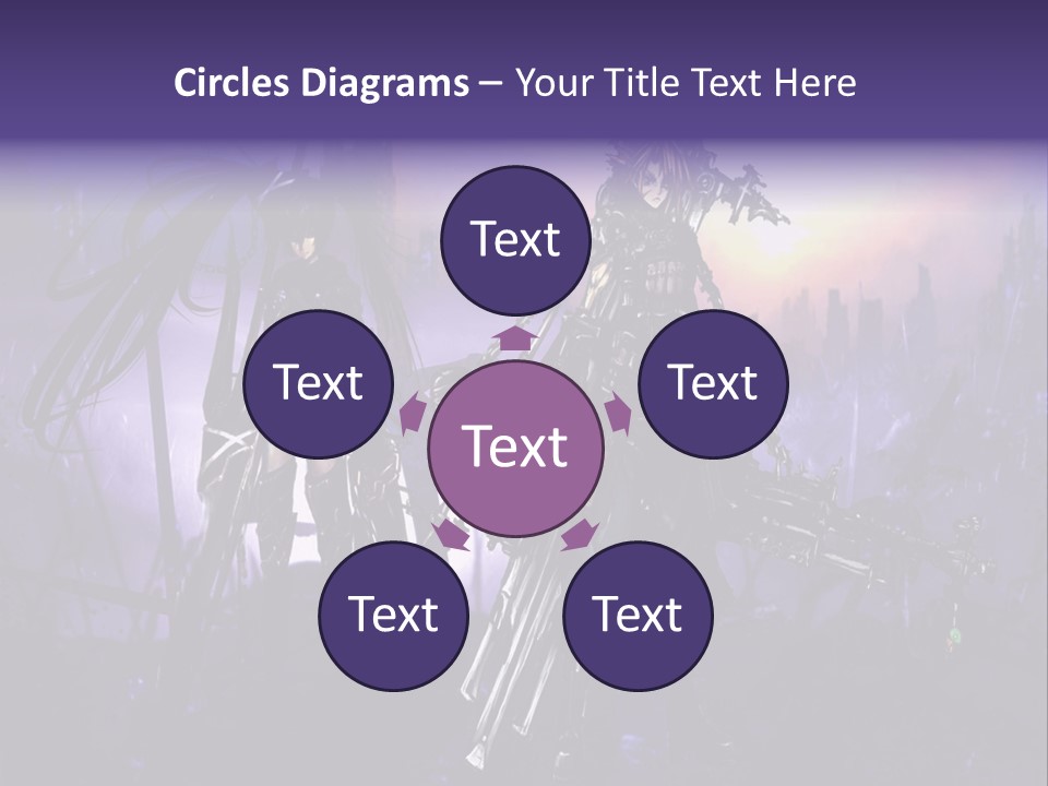 A Couple Of Anime Characters Standing Next To Each Other PowerPoint Template