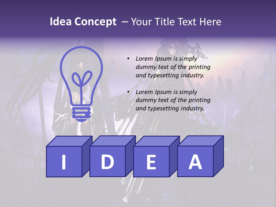 A Couple Of Anime Characters Standing Next To Each Other PowerPoint Template