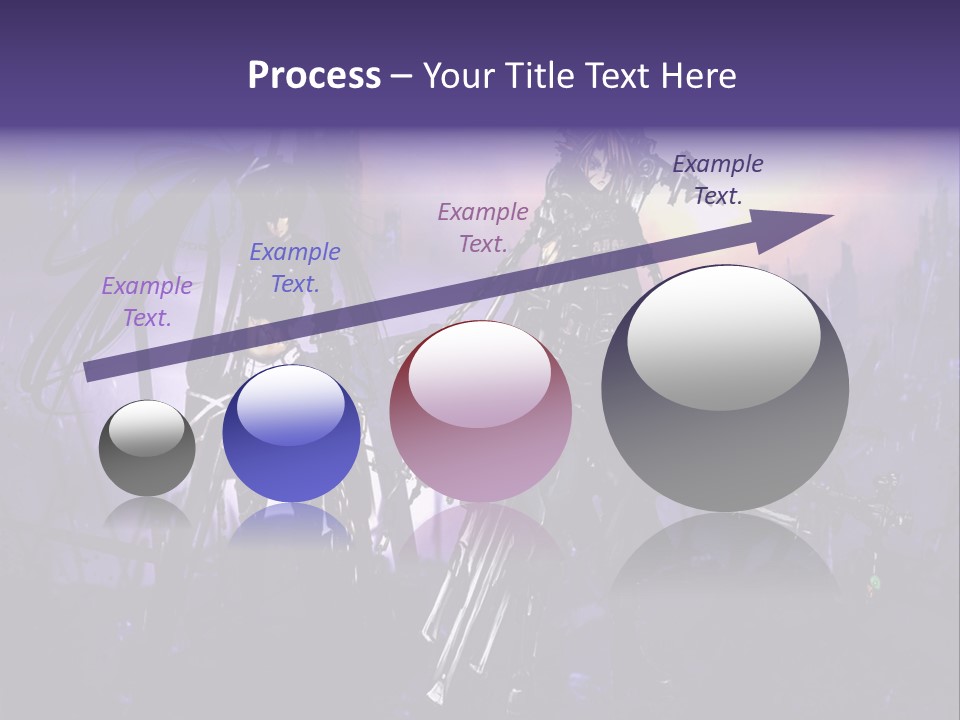 A Couple Of Anime Characters Standing Next To Each Other PowerPoint Template