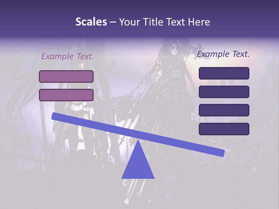 A Couple Of Anime Characters Standing Next To Each Other PowerPoint Template