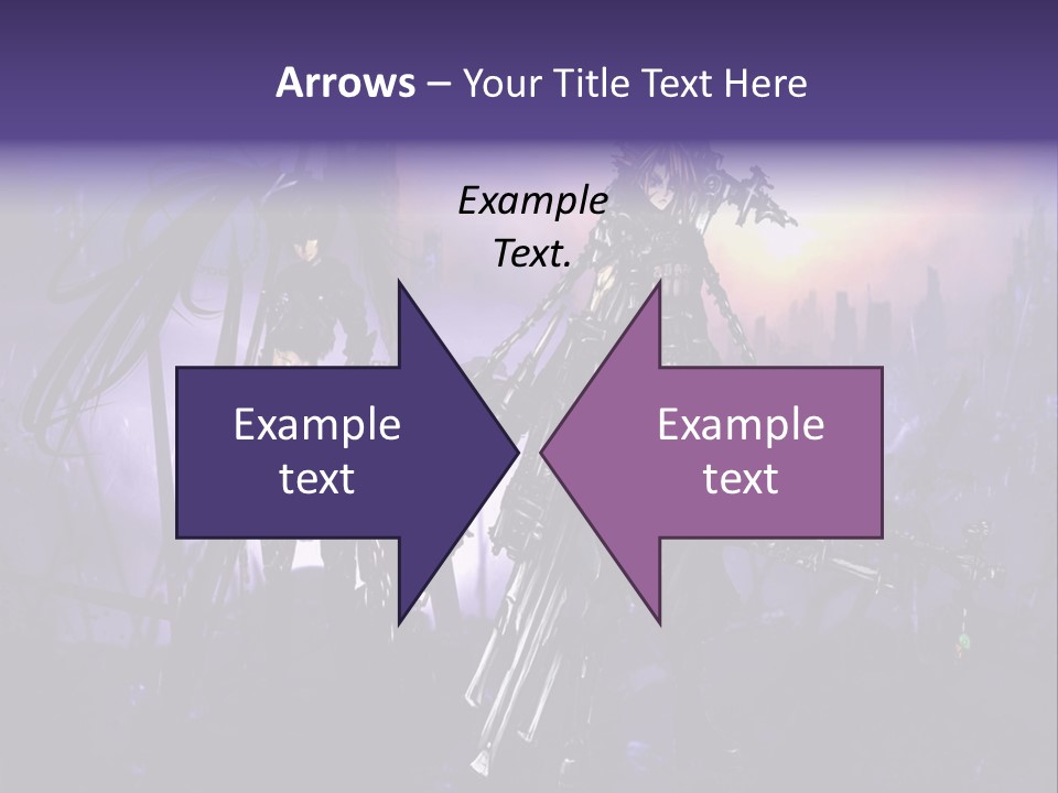 A Couple Of Anime Characters Standing Next To Each Other PowerPoint Template