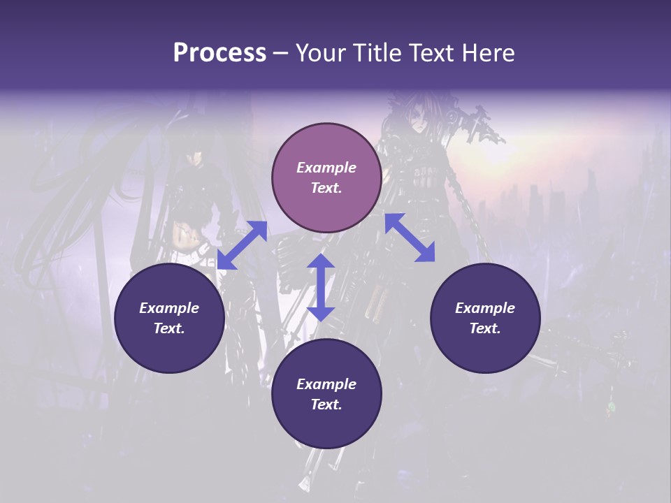 A Couple Of Anime Characters Standing Next To Each Other PowerPoint Template