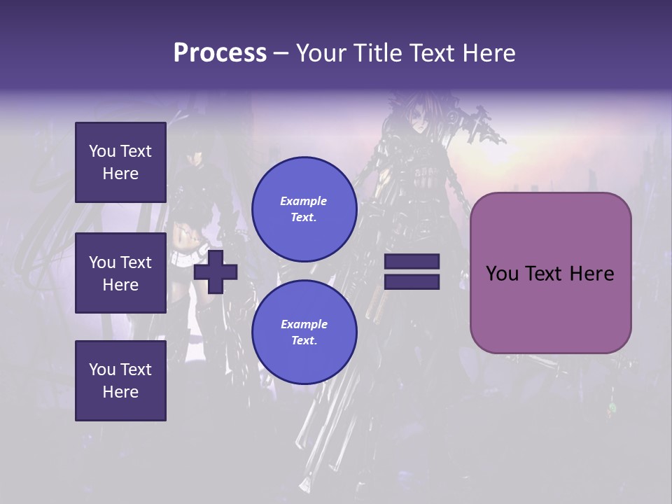 A Couple Of Anime Characters Standing Next To Each Other PowerPoint Template
