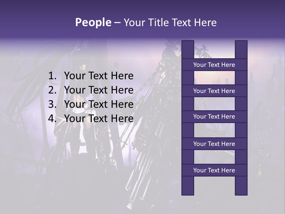 A Couple Of Anime Characters Standing Next To Each Other PowerPoint Template