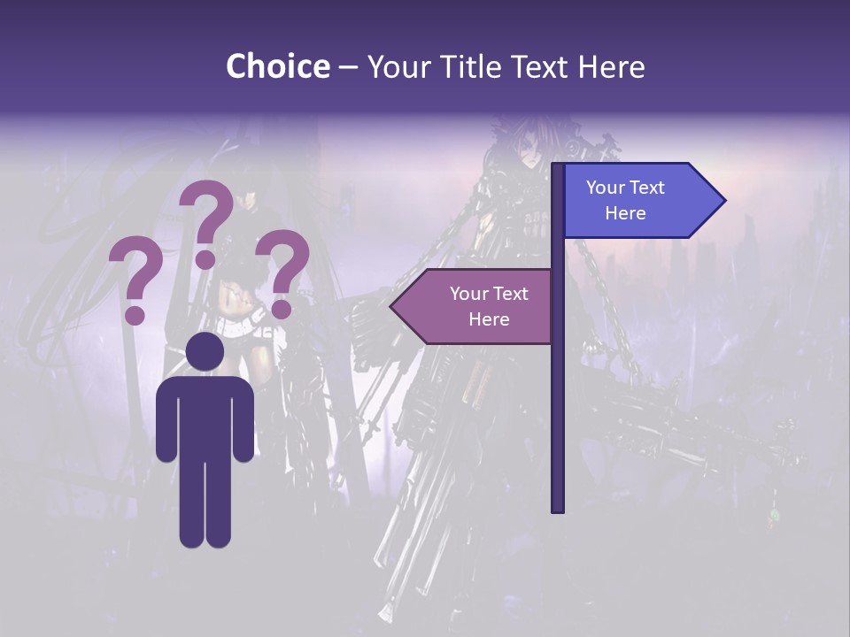 A Couple Of Anime Characters Standing Next To Each Other PowerPoint Template