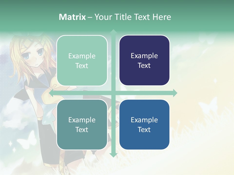 A Girl In A Yellow Shirt And Black Shorts PowerPoint Template