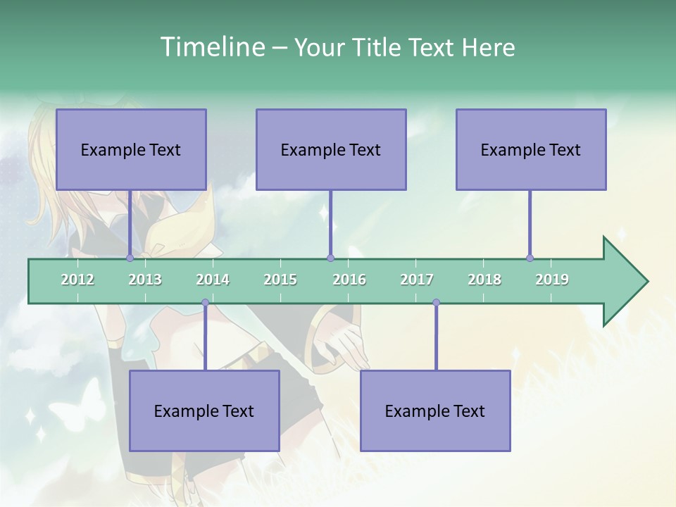 A Girl In A Yellow Shirt And Black Shorts PowerPoint Template