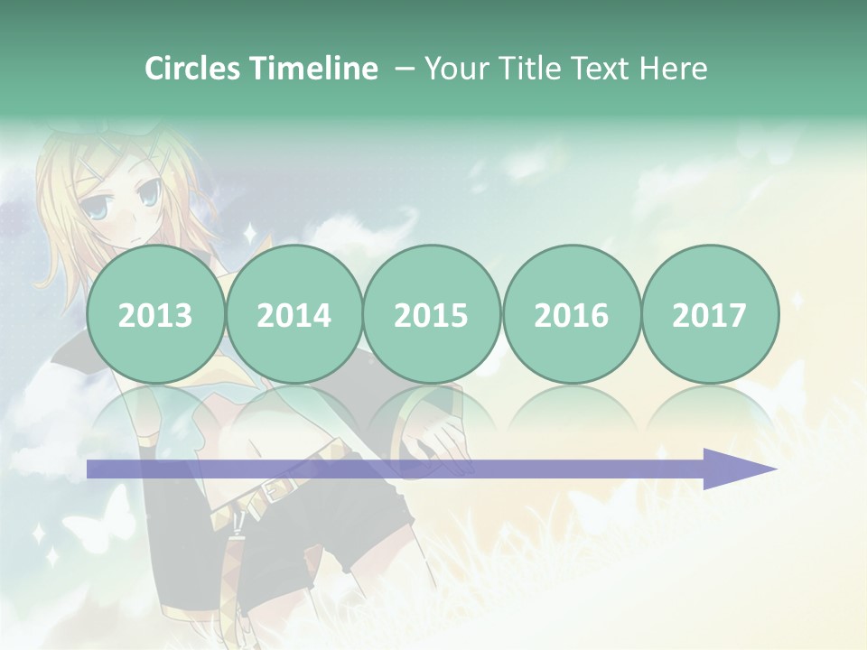 A Girl In A Yellow Shirt And Black Shorts PowerPoint Template