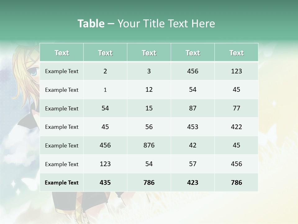 A Girl In A Yellow Shirt And Black Shorts PowerPoint Template