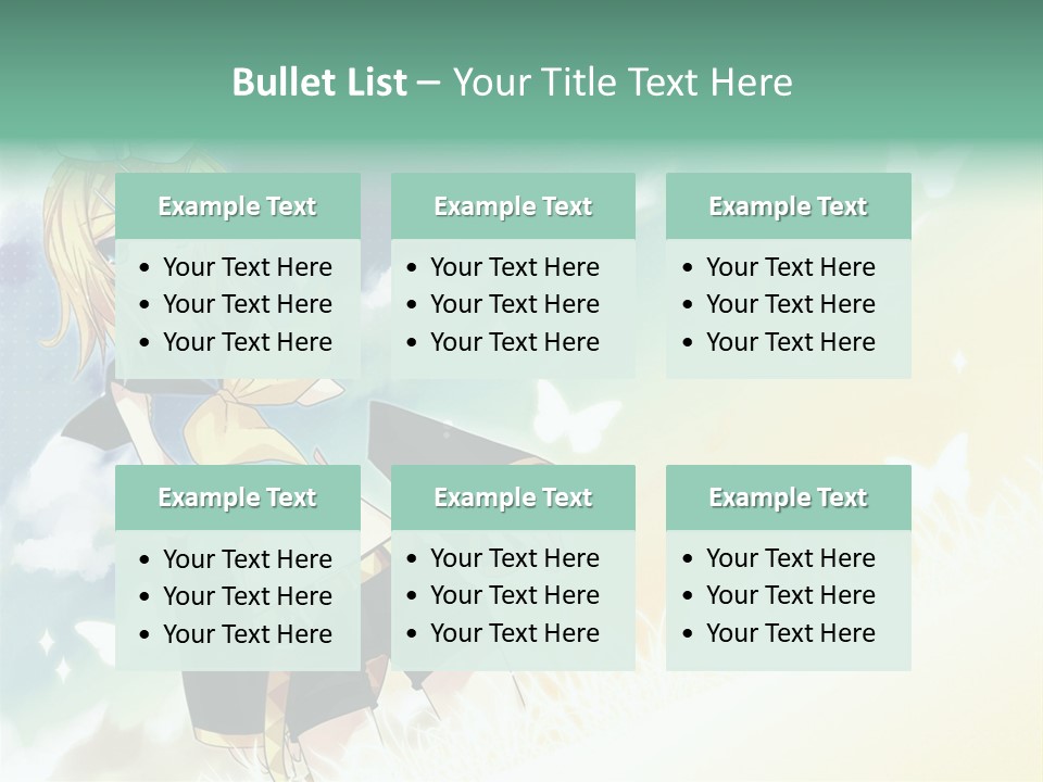 A Girl In A Yellow Shirt And Black Shorts PowerPoint Template